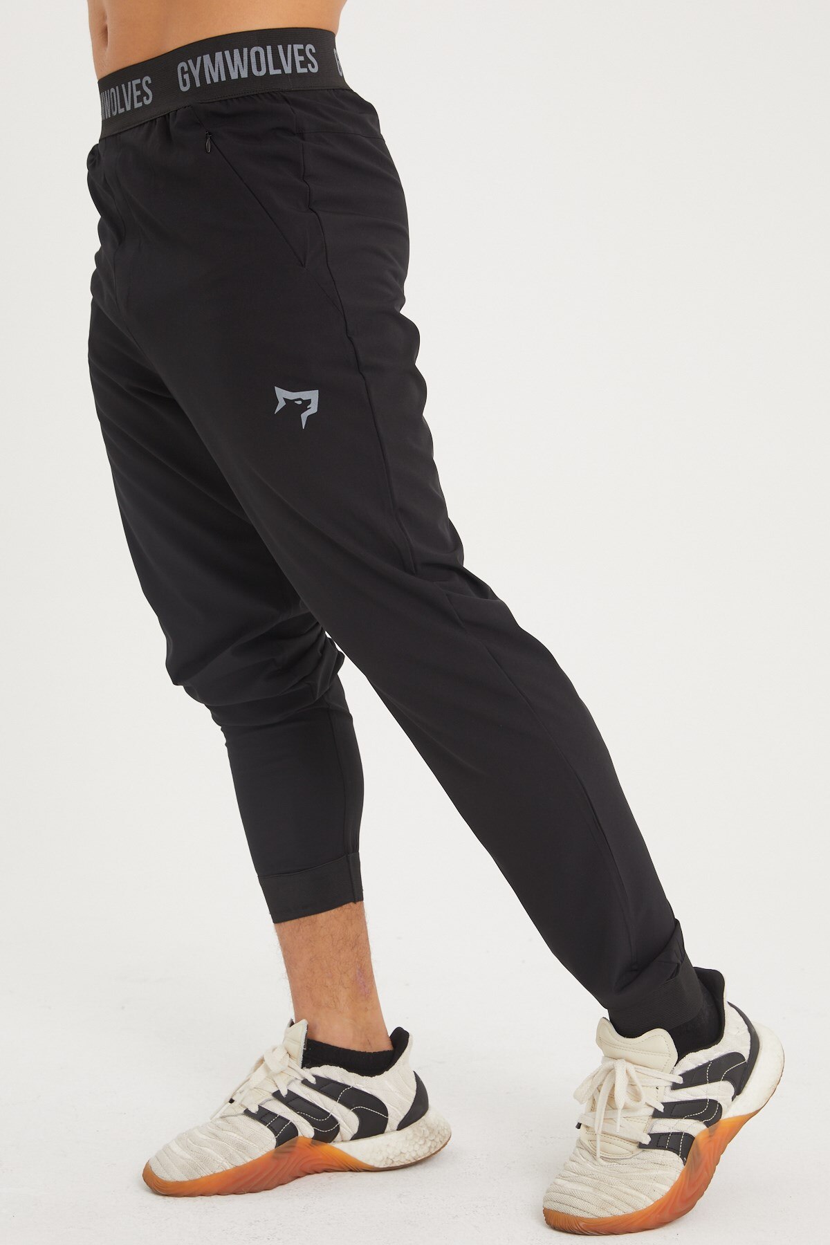 Gymwolves Male Sports Hoodies | Black | Workout Pants | Pro Series