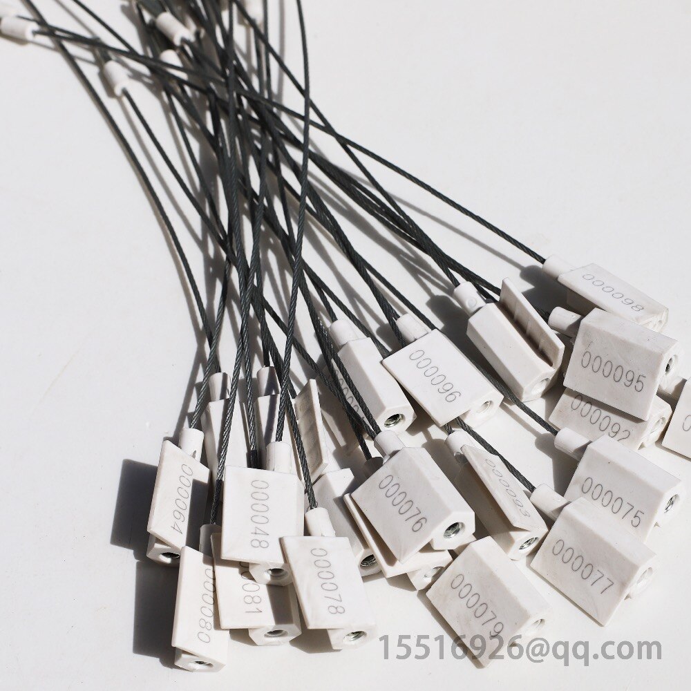 10pcs length250mm Security steel wire seal for sealing container trucks,bank box,wareh