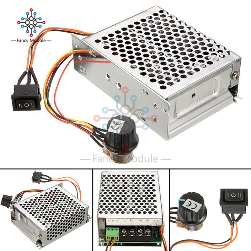 10V to 50V 40A DC Motor Speed Regulator PWM Speed Controller Governor Reversing Direction Switch Drive Module Potentiometer