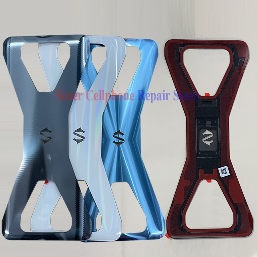 Original For Xiaomi Black Shark 3 Shark3 Pro Back Battery Cover Glass Panel Door Rear Housing Case Shark3 Pro with Adhesive