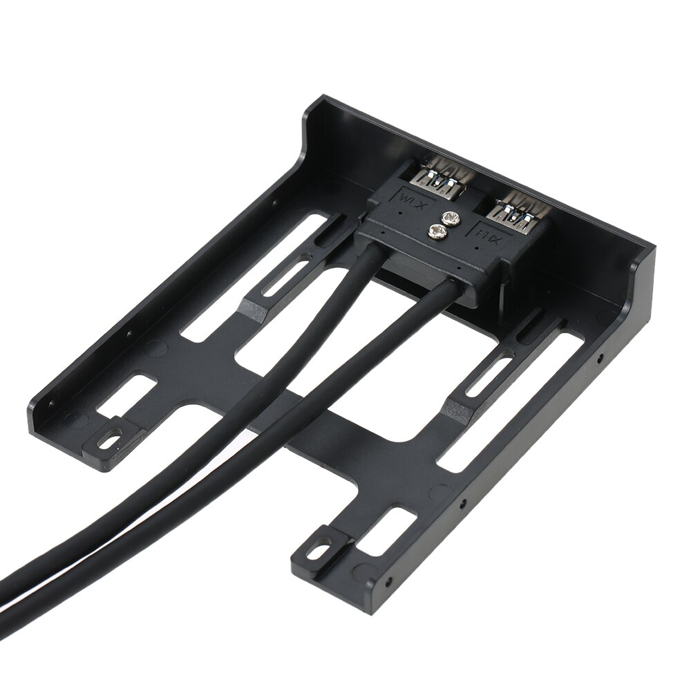 USB 3.0 Front Panel Hub 2 Port Expansion Bay 20 Pin to USB3.0 60cm Bracket Adapter Cable for PC Desktop 2.5" Floppy Bay
