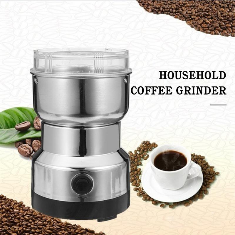 220V Elektrische Koffieboon Molen Rvs Moer Spice Slijpen Multifunctionele Thuis Coffe Machine Keuken Tool