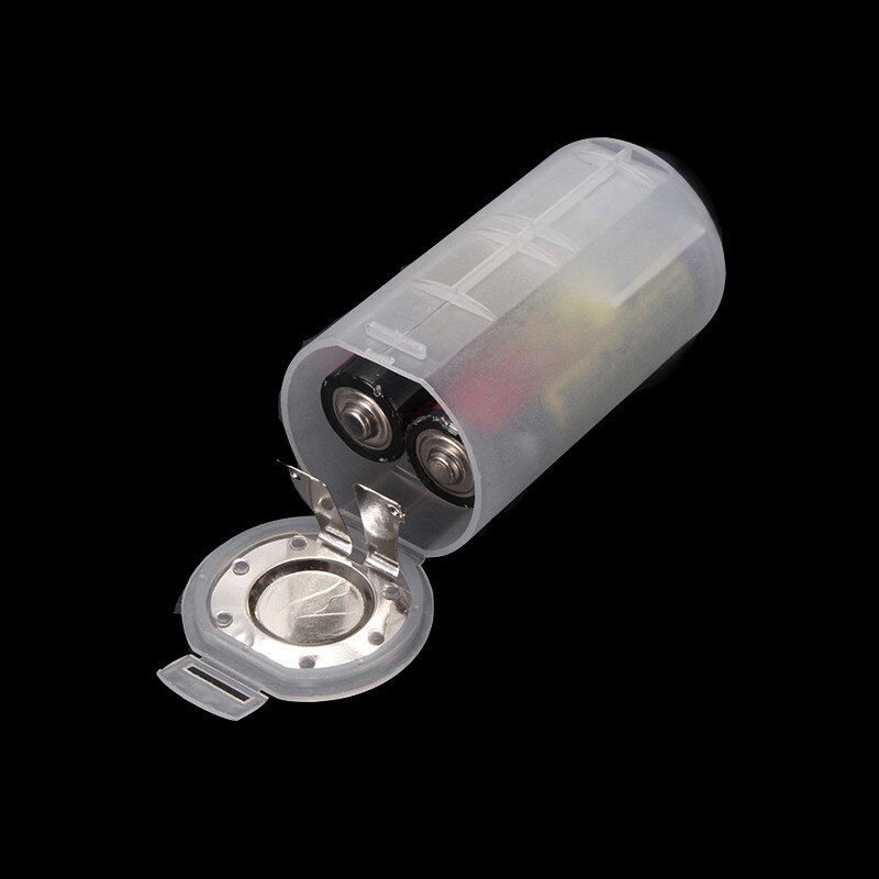2 AA to D Size Battery Holder Case Conversion Battery Box Adaptor Converter 2*AA To D Switcher For 2AA to D Batteries 1/2/5Pcs