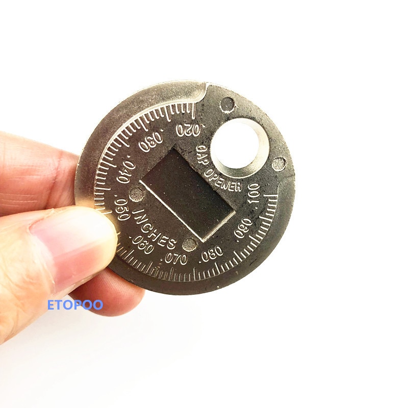 1Pcs Spark Plug Gap Measurement Coin Type Spark Plug Gauge 0.62.4MM