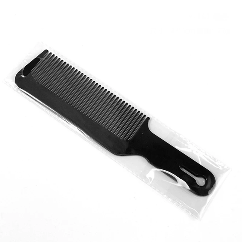Peine de corte de pelo barbería accesorios peine barbero peines para el cabello peine Antiestático de cabeza plana cepillo de corte de pelo de diente ancho accesorios de peluquería: Azul cielo
