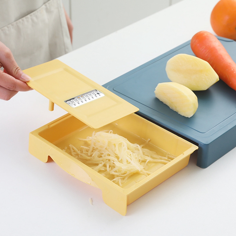 3-in-1 Drawer Type Cutting Board With Food Grater Multifunctional Chopping Blocks Drawer Type Chopping Board Chopping Blocks