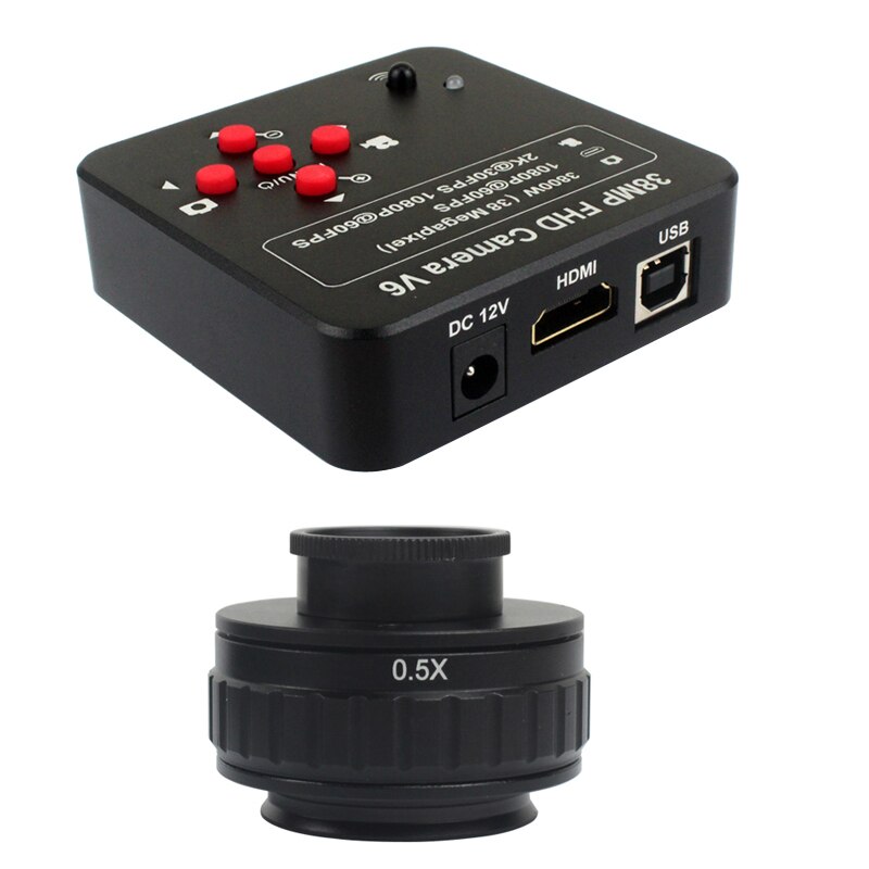 C Mount Adapters Lens 0.35X 0.5X 1X Ctv Voor Trinoculaire Stereo Microscoop 25Mm Interface Microscopio Camera