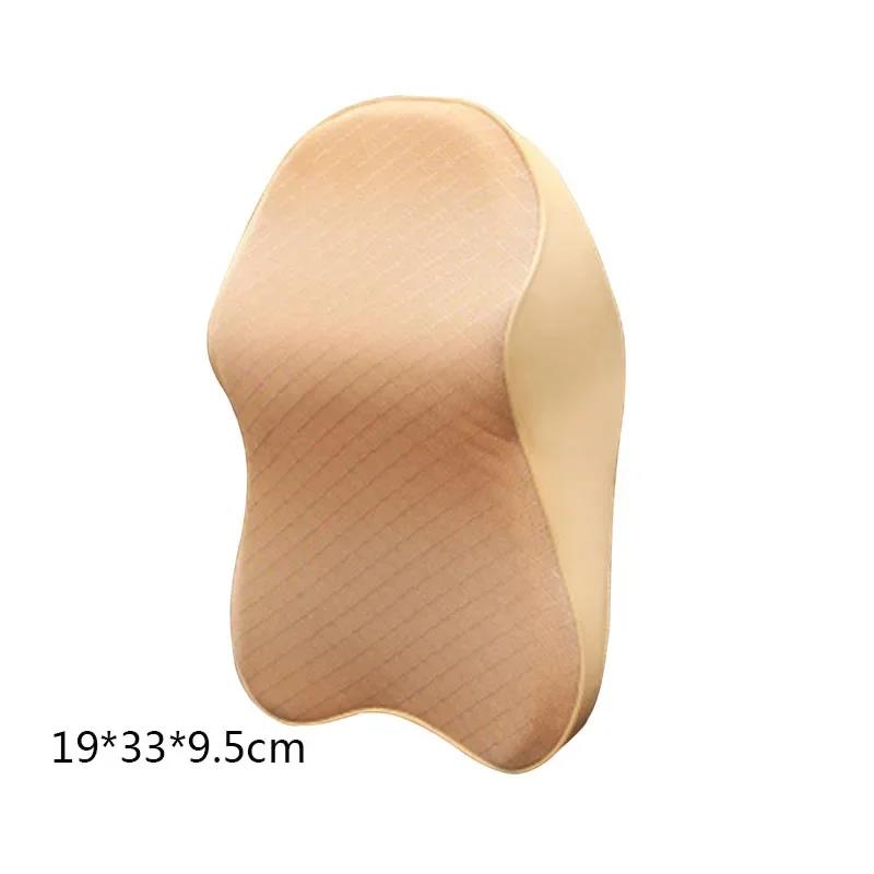 Cuscino per il collo dell'auto Cuscino per il sedile Poggiatesta Supporto lombare per alleviare il mal di schiena Sedia da ufficio Memory Foam Design ergonomico: green