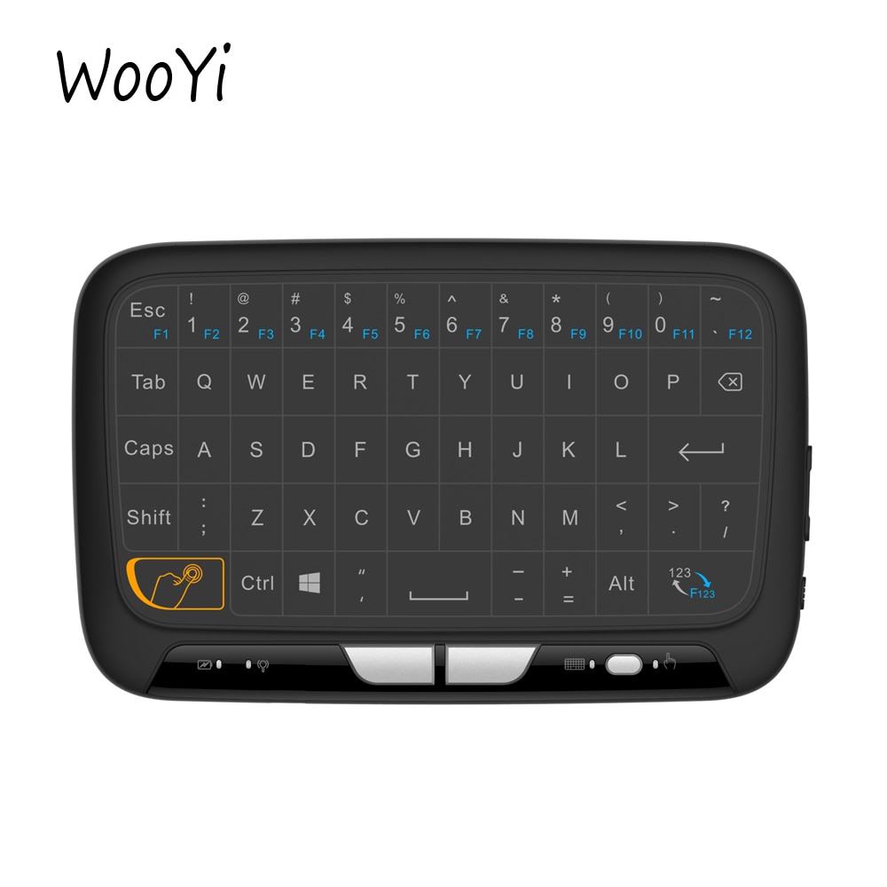 H18 Mini Wireless Keyboard 2.4GHz Portable Keyboard With Touchpad Mouse for Windows Android/Google/Smart TV Linux Windows Mac