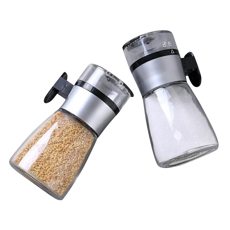 Push-type Salt Dispenser Spice Jar Shaker Seasoning Container Kitchen Gadgets