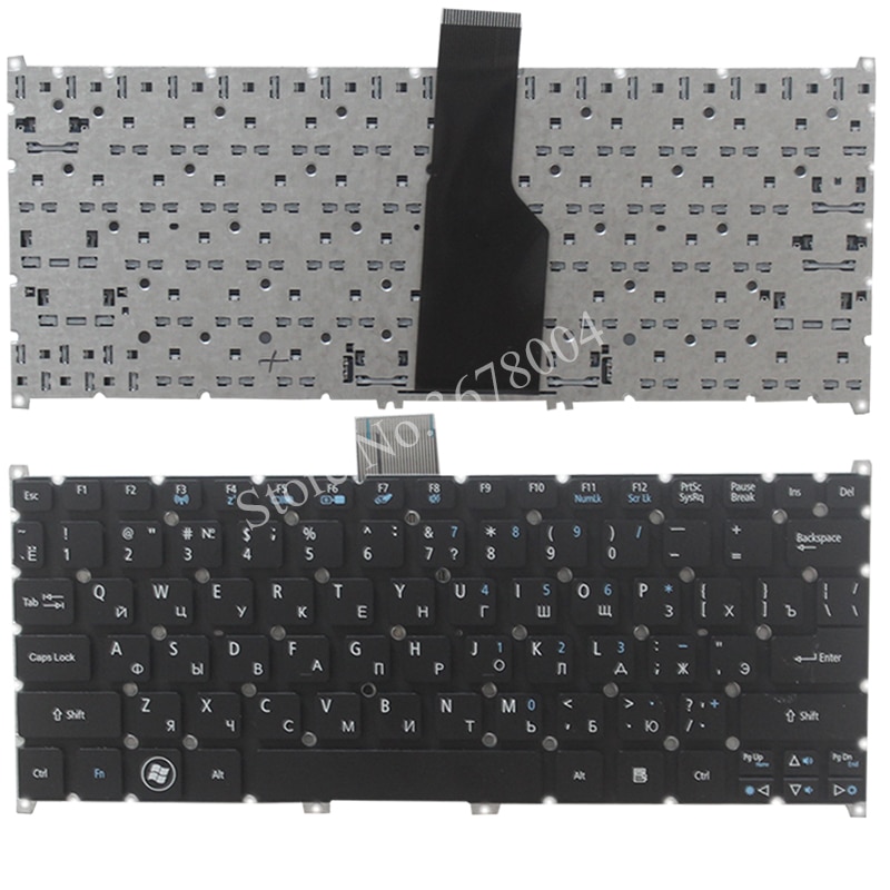 Ryskt tangentbord för acer aspire  s3 s3-391 s3-951 s3-371 s5 s5-391 one 725 756 v5-171 travelmate  b1 b113 b113- e  b113- m laptop ru