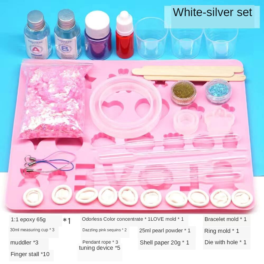 Clear AB Crystal Glue Resin Epoxy High Adhesive 1:1 AB Epoxy Glue For DIY Resin Jewelry Making Accessories 100g/200g/500g/1000g: 11