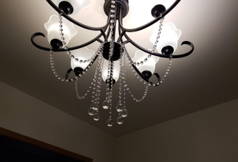 50 stk perler 14mm + 50 stk ringetone 11mm akrylkrystallprismer åttekantede perler lampe lysekrone deler til anheng dekorasjon