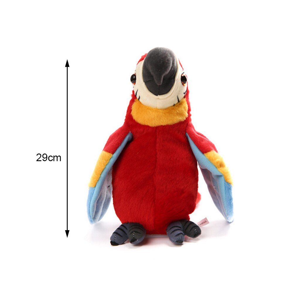 Kids Electronic Pets Talking Parrot Toys Funny Sound Record Plush Parrot Christmas for Children Educational toys: 2