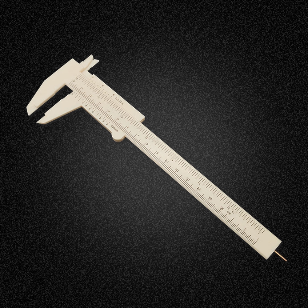 0-150mm double rule scale plastic Vernier caliper measuring Student Mini tool ruler Depth Diameter Measuring Tool