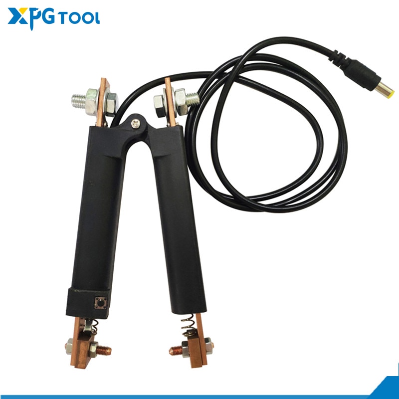 Spot welding machine integrated weld pen hand held automatic trigger multi functional split butt welding tongs polymer to nickel