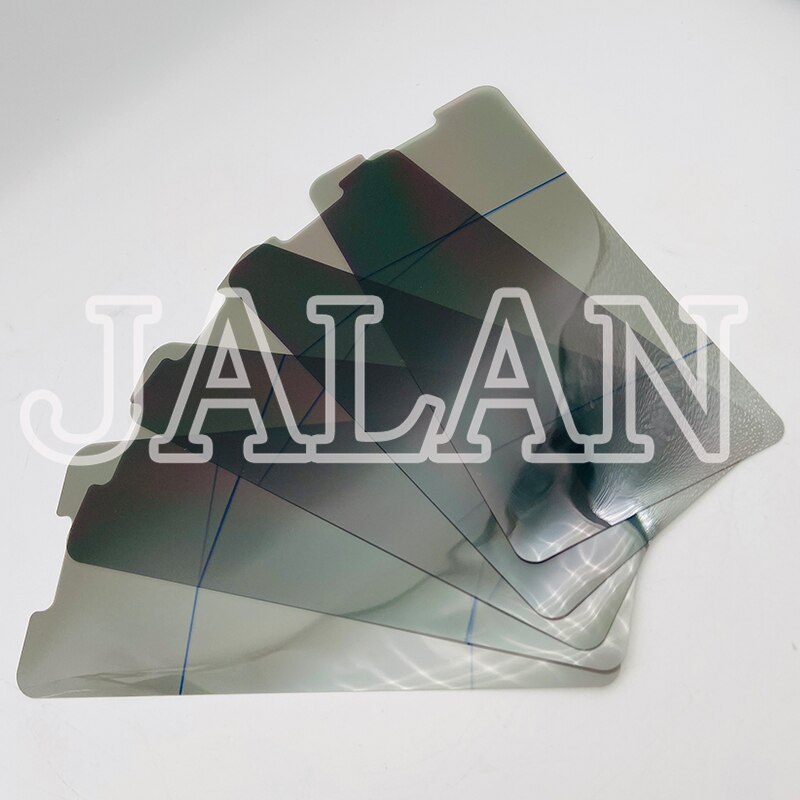 10 stk/pose lcd polarisator film for huawei  p40 lite e / p30 lite/ mate 20 lite/ nova 5t p20 p10 lite polarisator klistremerke reparasjon