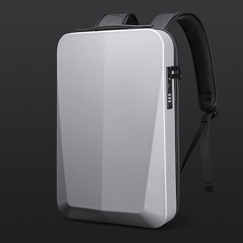Xiaomi Geschäft Anti-diebstahl Rucksack Wasserdichte USB Zurück Pack PC Blase schwer Hülse Tasche 15.6 &quot;Laptop Reise Luxuriöse gepäck Tasche: Silber- Weiß