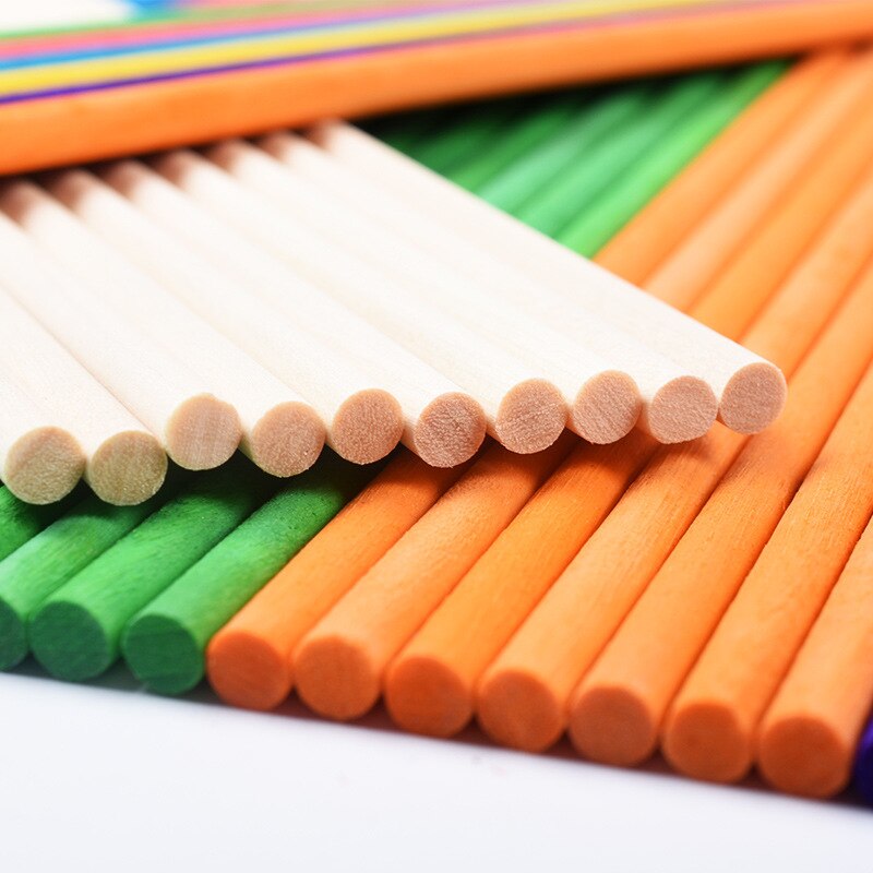 Wooden Craft Sticks Bulk, Wood Sticks for Crafts, Wooden Sticks for Crafting, Wood Dowels for Crafting Wooden Stick