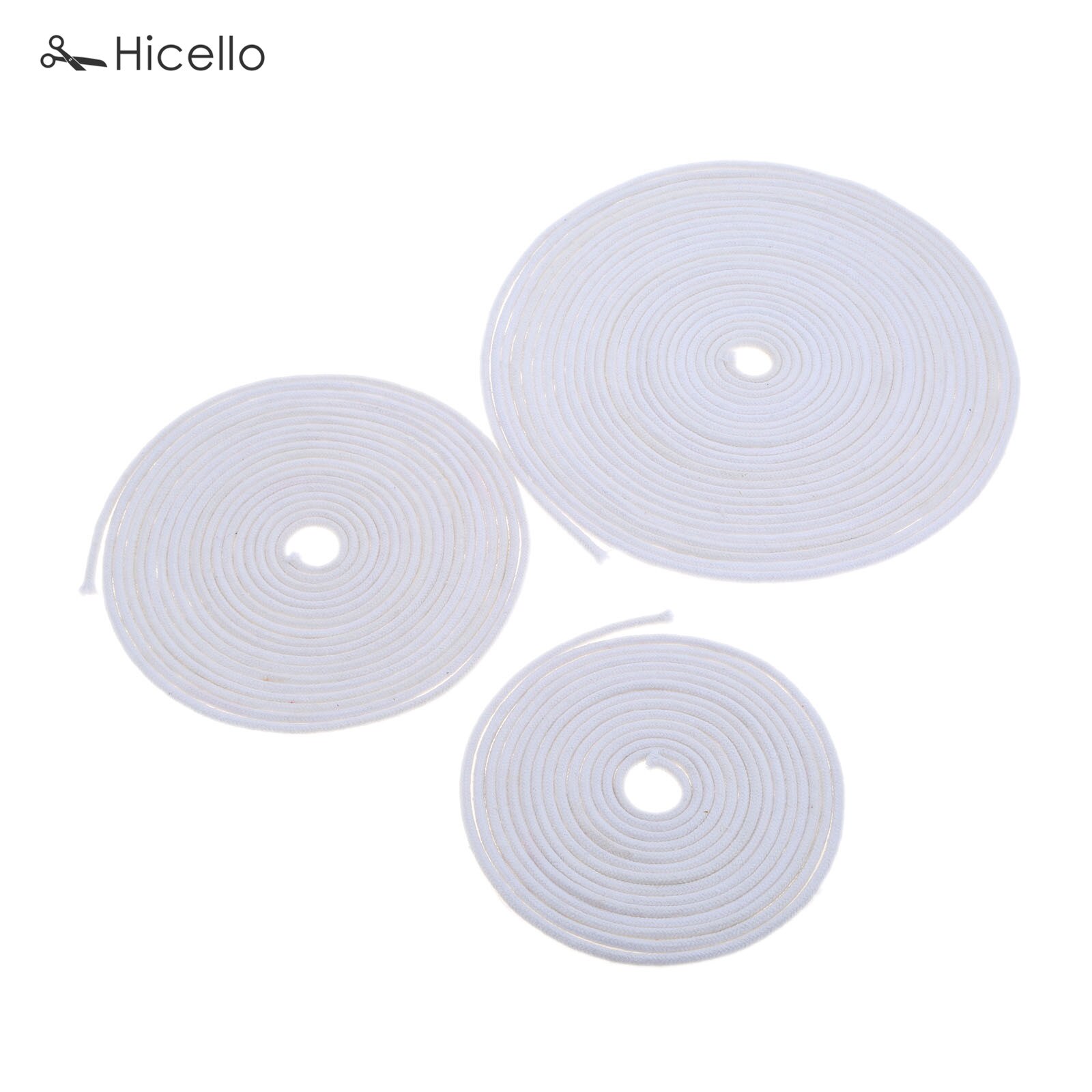 4m/6m/10m Lamp Wick Cotton Core Candle Making DIY 6mm Mellow Full Plump Villus Oil Burner Kerosene Lamp Alcohol Lighting Hicello