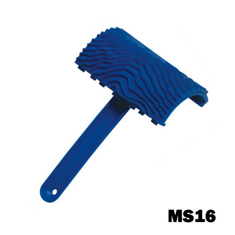 Imitation Wood Graining Pattern Wall Texture Art Brush Painting Tool Rubber Wood Grain Painting Tool Home Decoration Rubber DIY: MS16 15.5x10cm