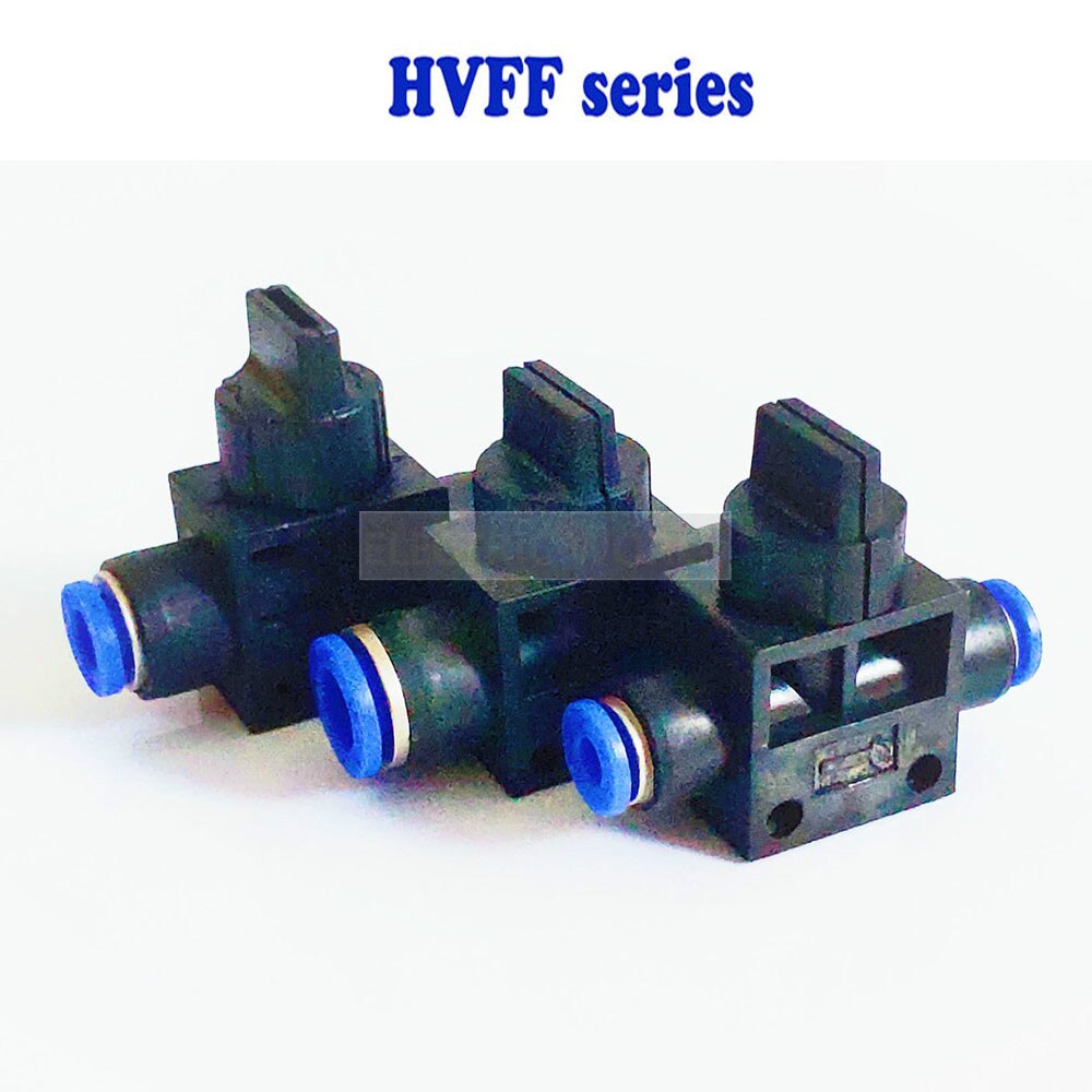 Air Pneumatic Hand Valve Fitting 10mm 8mm 6mm 12mm OD Hose Pipe Tube Push Into Connect T-joint 2-Way Flow Limiting Speed Control