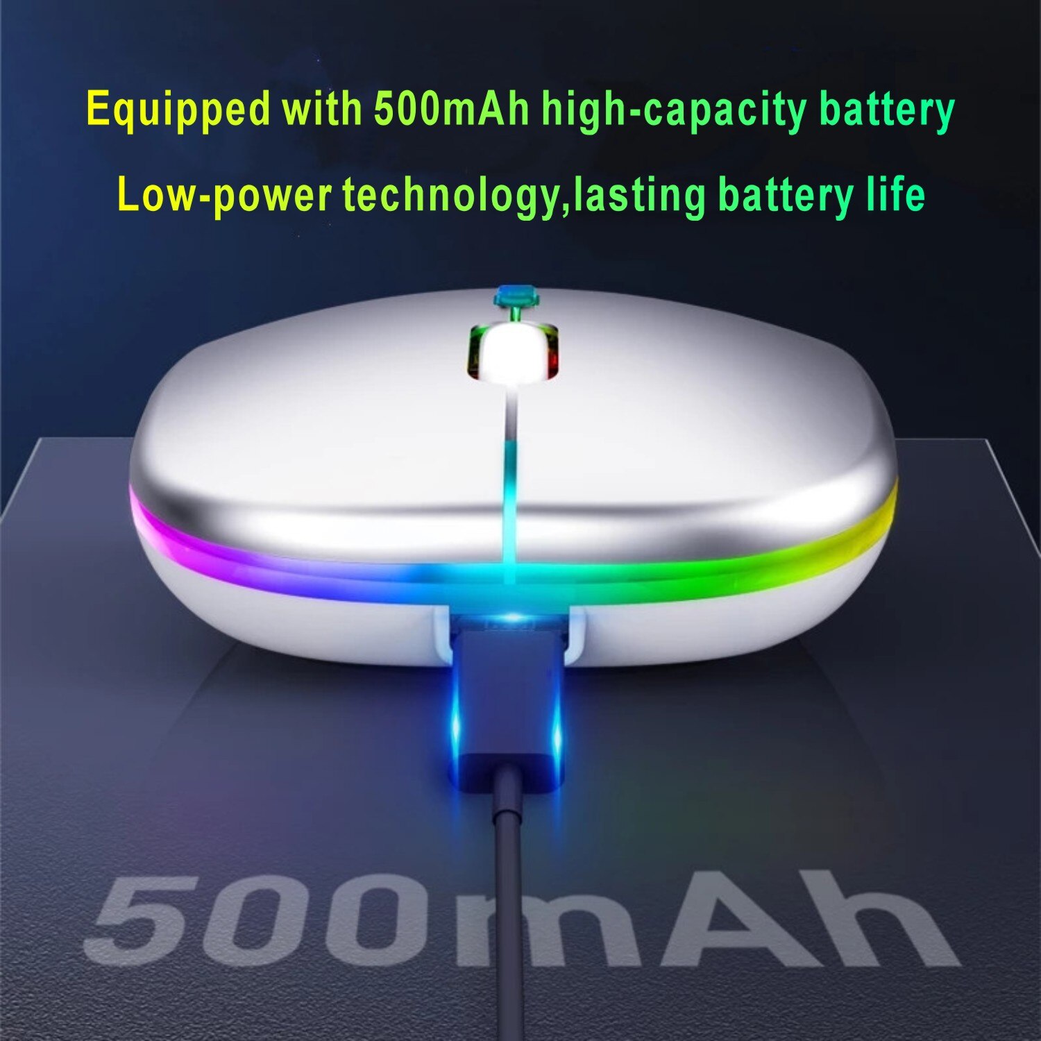 silent Wireless Mouse Bluetooth Rechargeable Ergonomic Mause USB RGB Magic Computer Wireless Mouse For Macbook Laptop PC iPad