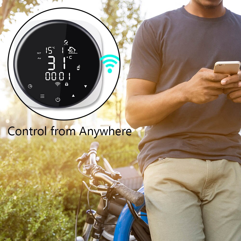 90-240 vac 16a wifi termostat elektrisk gulvvarme termostat fjernbetjening smart kontrol arbejde med google home alexa