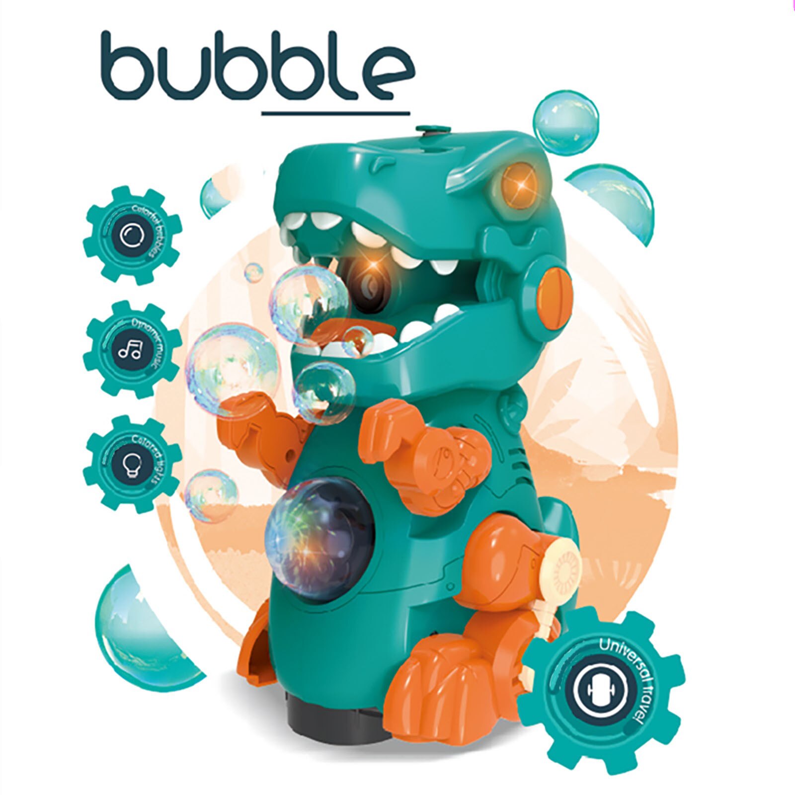 Elektrische Bubble Machine Automatische Cartoon Dinosaurus Bubble Maker 50Ml Bubble Blower Speelgoed Voor Kinderen Jongens Meisjes Leeftijd Van Kinderen
