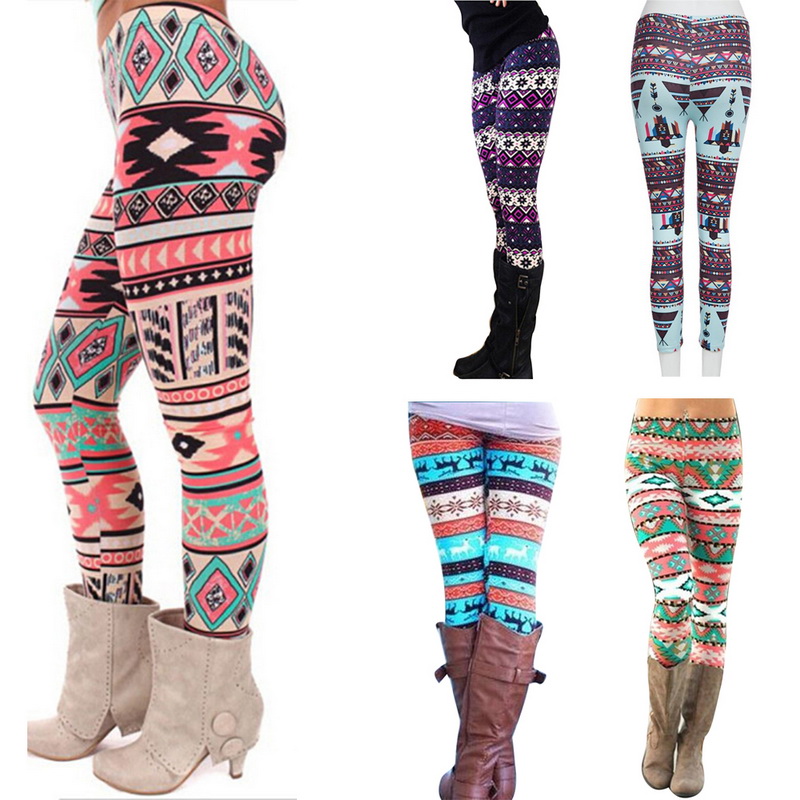 Calofe Vrouwen Herfst Leggings Meisje Winter Legging Bottoms Sneeuwvlok Kerst Herten Print Leggings Vrouwen Kleding Jeggings