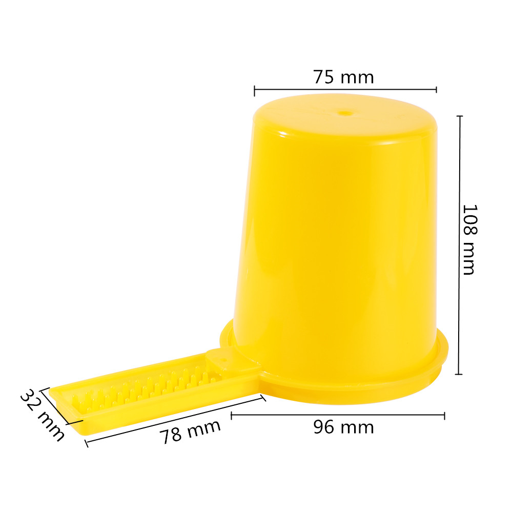 Bijenteelt Drinken Feeders Plastic Bijenkorf Imker Bee Feeder Water Drinken Voeden Fonteinen Bijenteelt Bijenteelt Gereedschap 1 Pc: Licht Geel