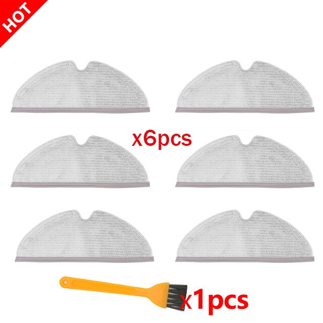 Filtros HEPA para mopa y cepillo principal para XiaoMi Roborock, piezas de aspiradora para S5, S6, S60, S50, S55, T6, T4, T61, Mijia S1, Xiaowa E25, E35: 7