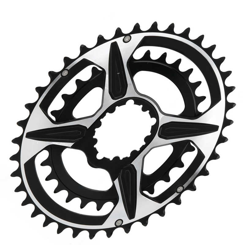 Bicycle Crankset GXP Direct Install Double-disc Mountain Bike 38-28T Speed Change Disk Crankset Chainrings Bicycle Chainring