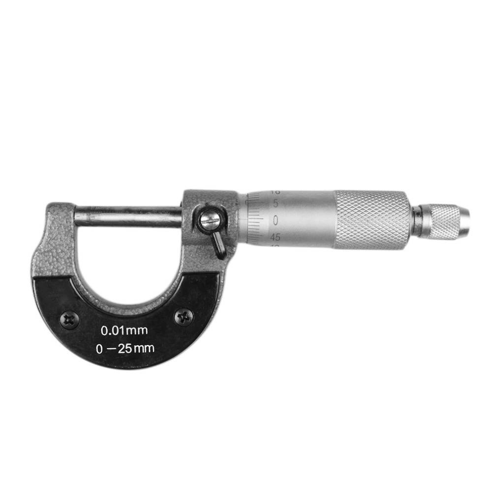 Best 0-25mm 0.01mm Gauge Outside Metric Micrometer Tool With Metal For Mechanist Caliper Tool