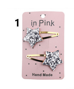 2 stücke Mädchen Blumen Bogen Alligator Haar Stifte Niedlichen freundlicher Haarspangen Baby Mädchen Headwear: A