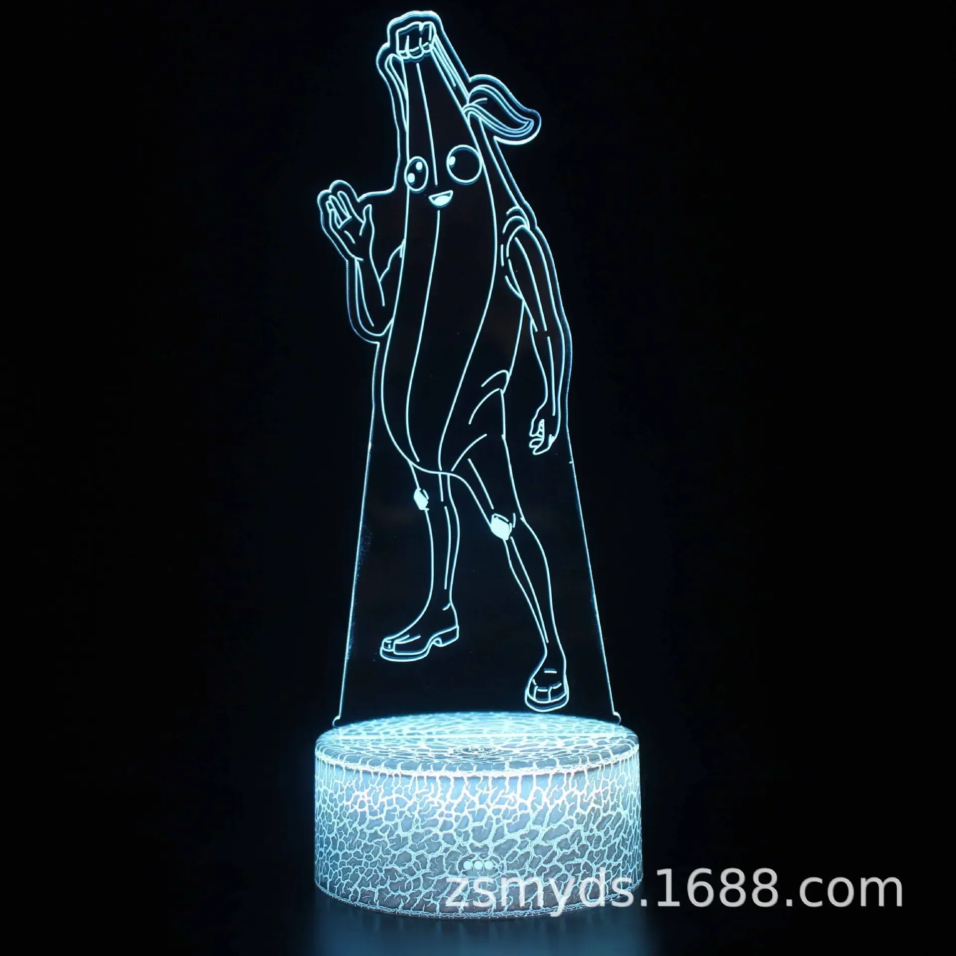 Fortnite 3D Illusion Lamp Game Setup Patterns LED Night Light Gamer Decoration Table Lamp Game Room Decor: PEACOCK BLUE