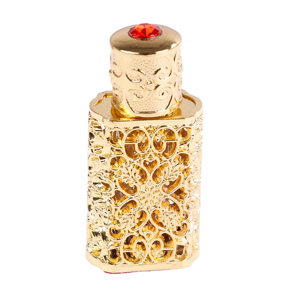 Mini antiqued hajuvesi täytettävä pullo arabityylinen eteeriset öljyt atomizer hajuvesisuihkepullo: 2