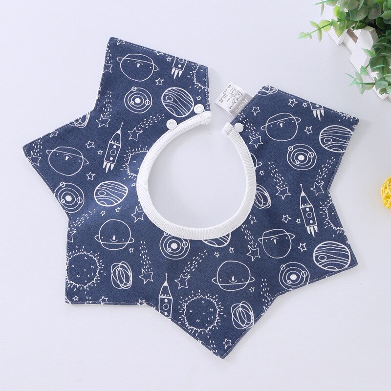 Cartoon Slabbers Katoen Waterdicht Doek Slabbetjes Speeksel Handdoek Draaiende Baby Babador Voeden Kiel Infant Burp Doeken Bandana Slabbetjes: 1