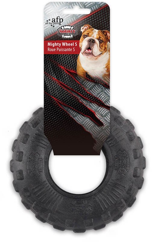 NACOCO Dog Chew Toys Pet Tire Toys Molar Cat Motorcycle Cleaning Teeth Rubber Black for Dogs