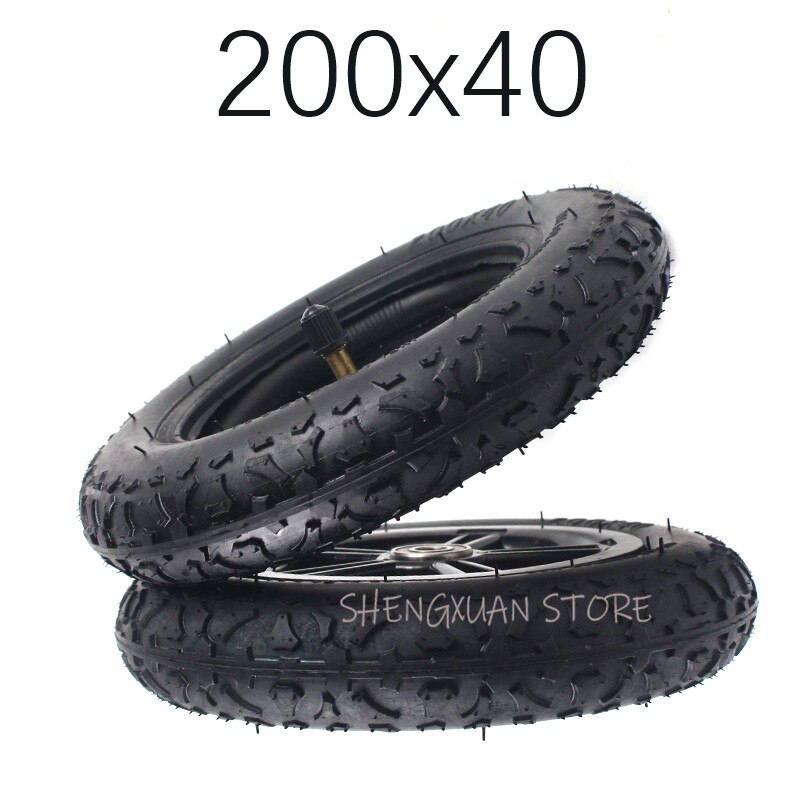200 x 40 goede binnen- en buitenband of wielband geschikt voor opvouwbare fiets scooter auto motorfiets baby auto