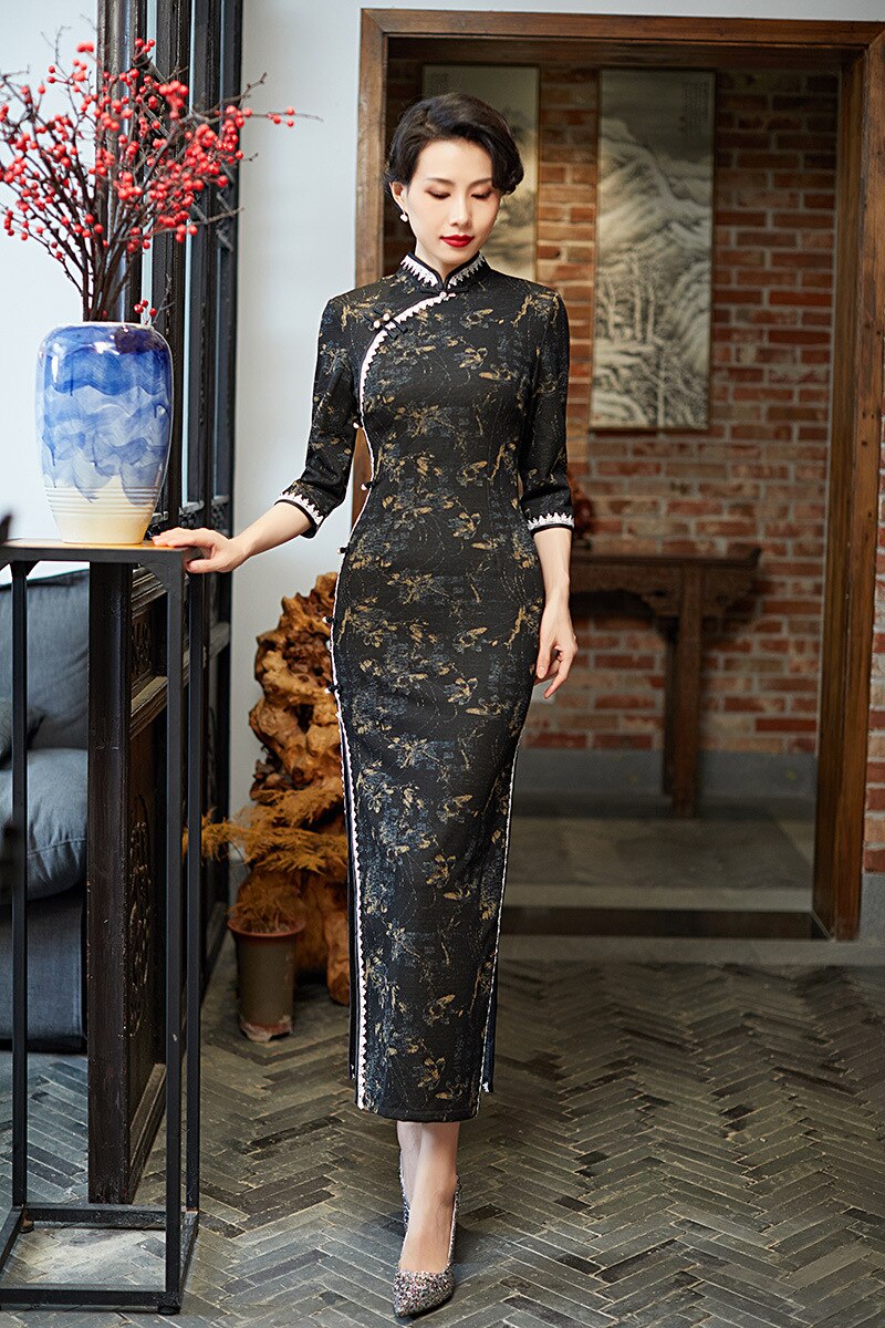 Qipao – col chinois traditionnel pour femmes, – Grandado