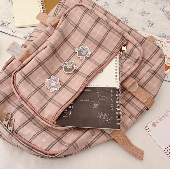 Hoogwaardige schooltas voor dames met grote capaciteit koreaanse middelbare scholieren middelbare scholieren rugzak voor meisjes in eenvoudige w