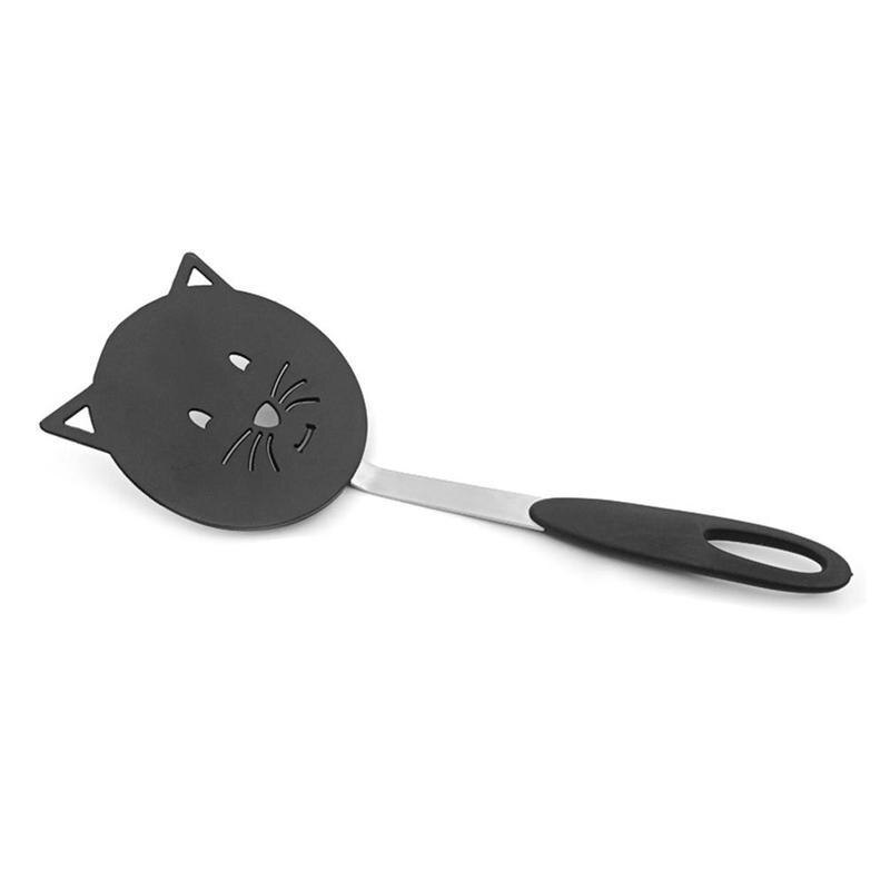 Leuke Cartoon Meow Vorm Spatel Non-stick Koken Niet Giftig Spatel Keuken Spatel Thuis Hittebestendig Nylon veilig M7Y8: Default Title