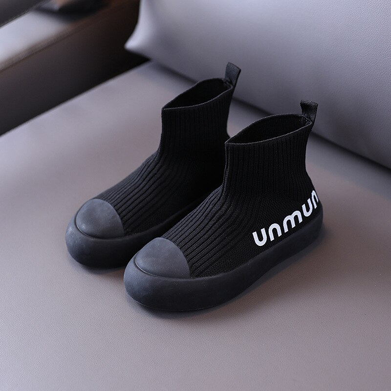 Efterår børn høj sports sneakers baby piger sorte mesh sko børn mærke afslappet sneakers drenge slip on sneakers sneakers: 11