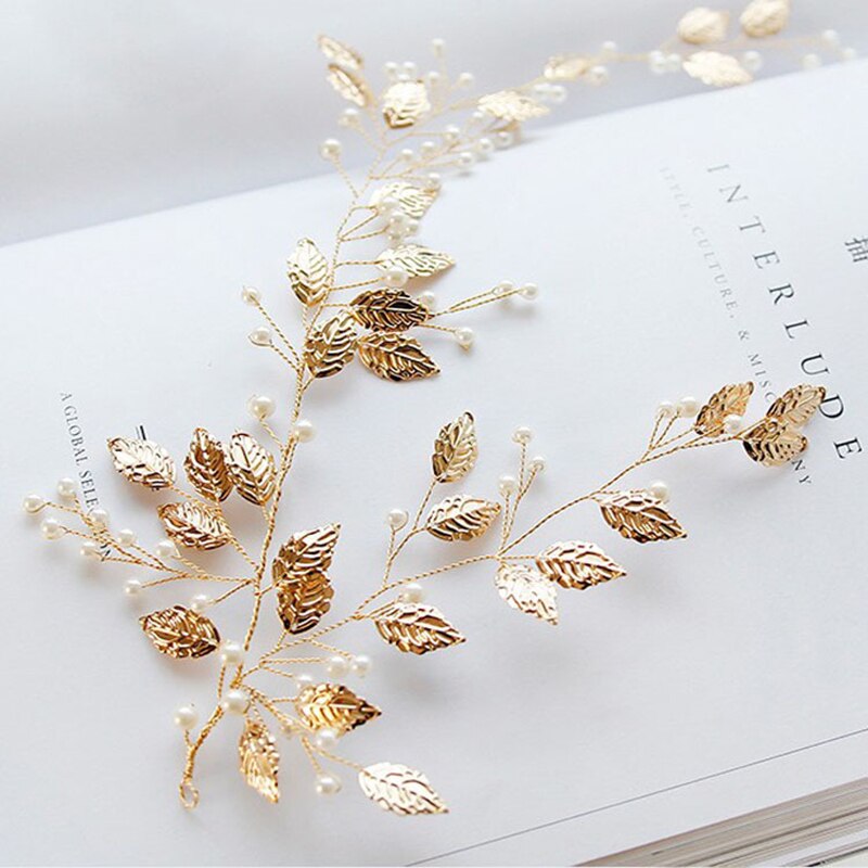 Håndlavet krystal bryllup hår tilbehør tiara pandebånd hovedstykke simuleret perle brude hår smykker: Dhxt 35 gky
