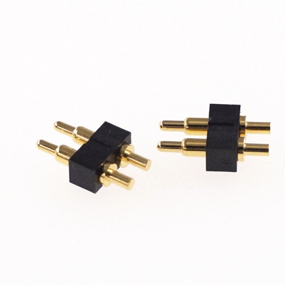 5 pcs Male Spring Loaded Pogo pin header Female Target Connector Mate 2.54mm Pitch 2 3 4 5 6 7 Positions Through Hole PCB: 2 Pin Male