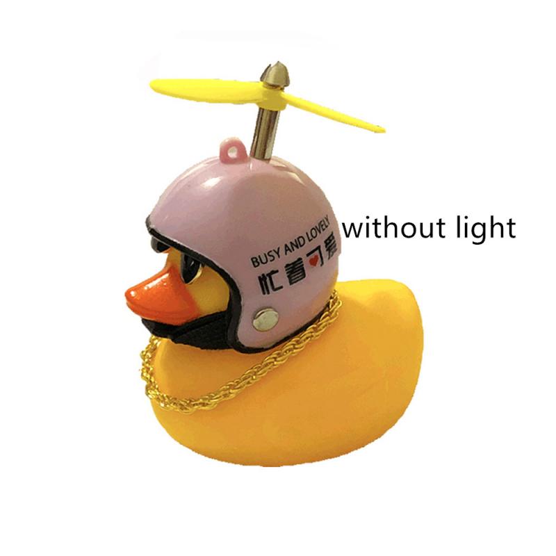 Auto Eend Met Helm Gebroken Wind Gele Eend Racefiets Motor Helm Riding Fietsen Accessoires Auto-interieur Met/Zonder licht: 06 without light