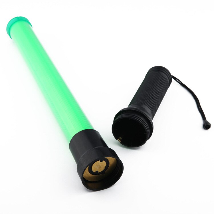 54CM Battery-powered fire traffic command Light stick LED traffic police safety baton Evacuation life-saving indicator tool: B