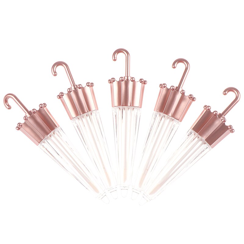5 stuks 5.5ml paraplu lipgloss tubes diy containers fles lege cosmetische tubes