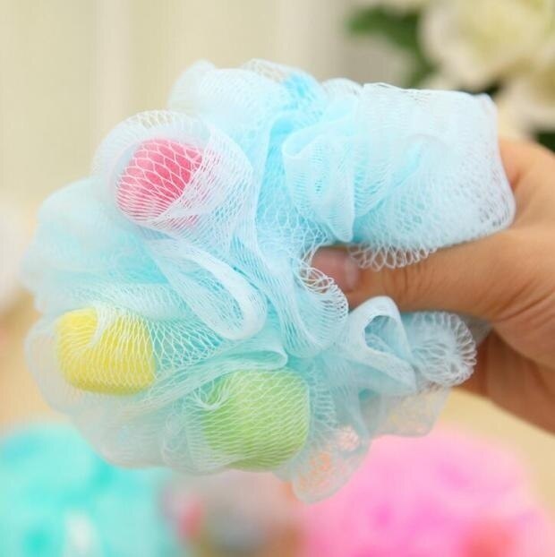 Esponjas de cepillo corporal, 1 Uds., cepillo de baño para espalda, frotamiento corporal, esponja para ducha, baño de flores, frotamiento corporal, color aleatorio